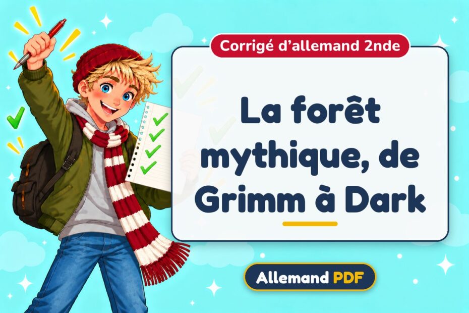 La forêt mythique, de Grimm à Dark : corrigé d’allemand 2nde, illustration Allemand PDF
