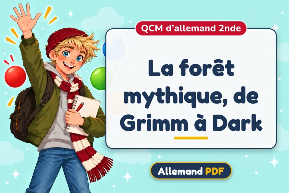 La forêt mythique, de Grimm à Dark : QCM d’allemand 2nde, illustration Allemand PDF
