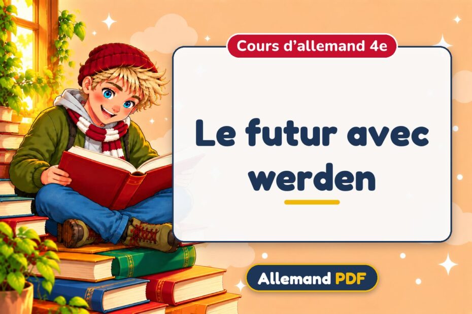 Le futur avec werden : cours d’allemand 4e, illustration Allemand PDF