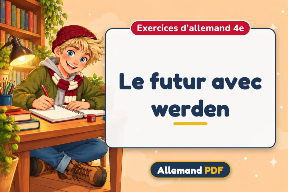 Le futur avec werden : exercices d’allemand 4e, illustration Allemand PDF