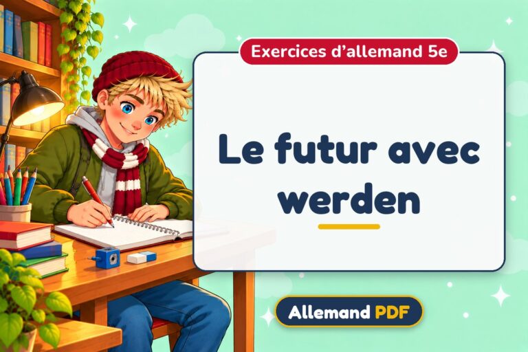Le futur avec werden : exercices d’allemand 5e, illustration Allemand PDF