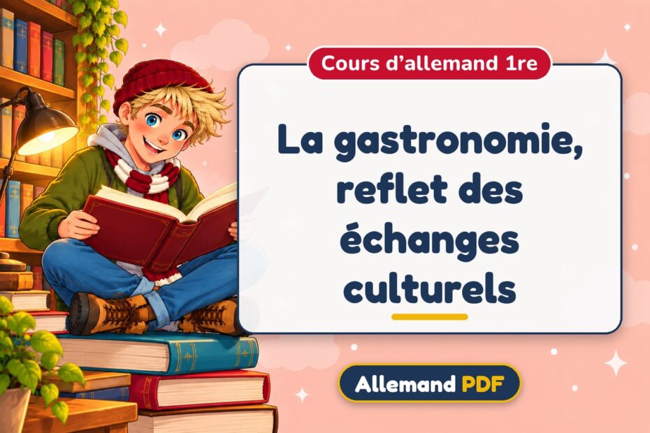 La gastronomie, reflet des échanges culturels : cours d’allemand 1re, illustration Allemand PDF