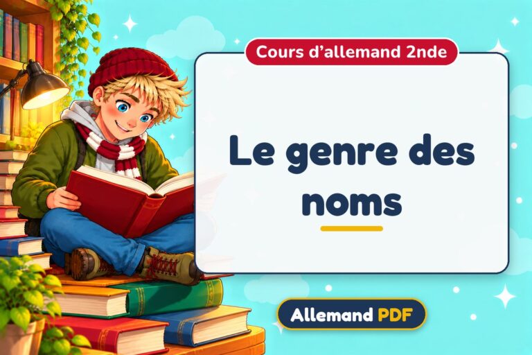 Le genre des noms : cours d’allemand 2nde, illustration Allemand PDF