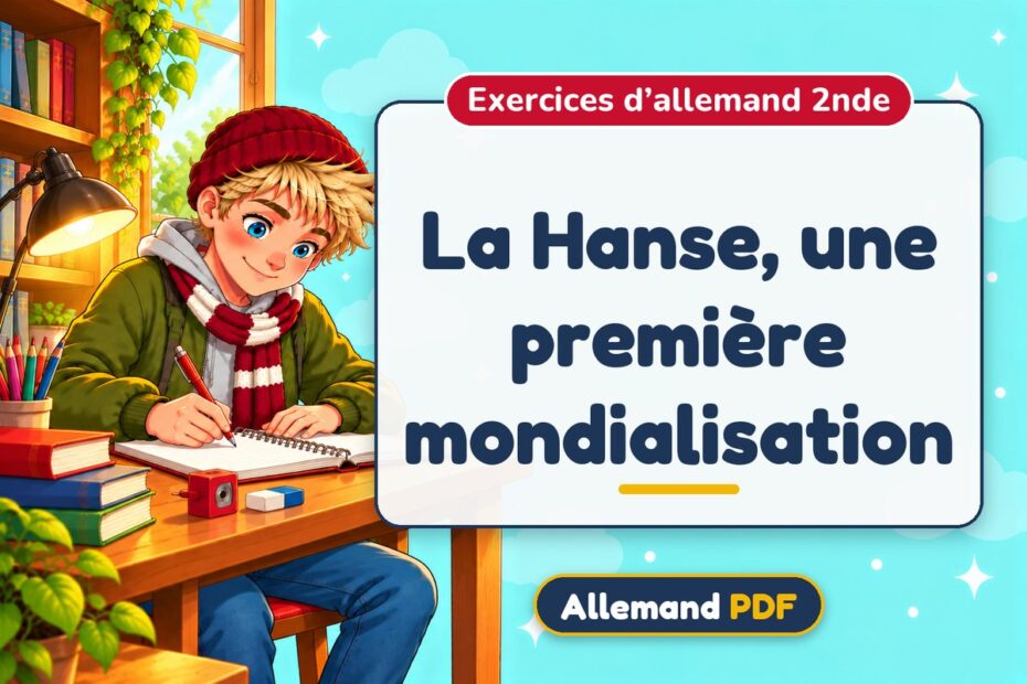 La Hanse, une première mondialisation : exercices d’allemand 2nde, illustration Allemand PDF