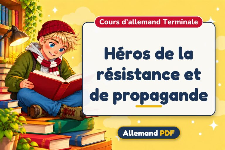 Héros de la résistance et de propagande : cours d’allemand terminale, illustration Allemand PDF