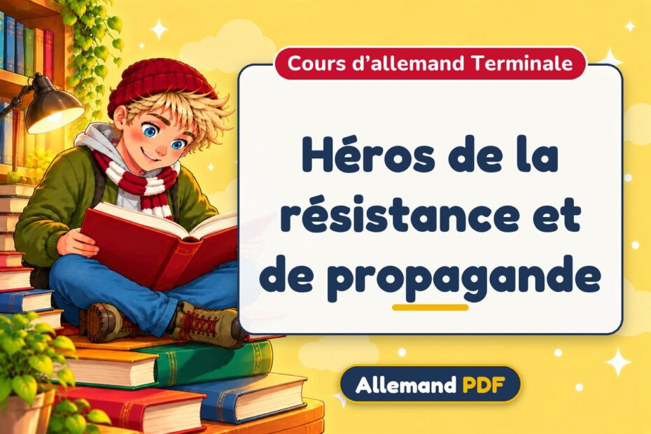 Héros de la résistance et de propagande : cours d’allemand terminale, illustration Allemand PDF