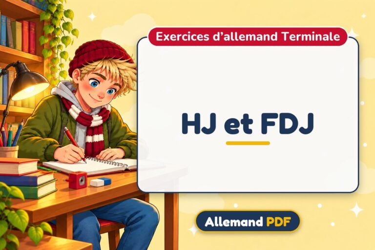 HJ et FDJ : exercices d’allemand terminale, illustration Allemand PDF