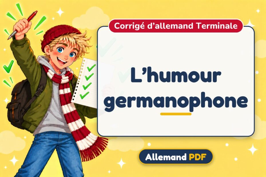 L’humour germanophone : corrigé d’allemand terminale, illustration Allemand PDF
