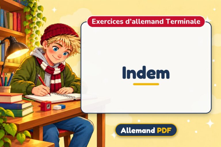 Indem : exercices d’allemand terminale, illustration Allemand PDF