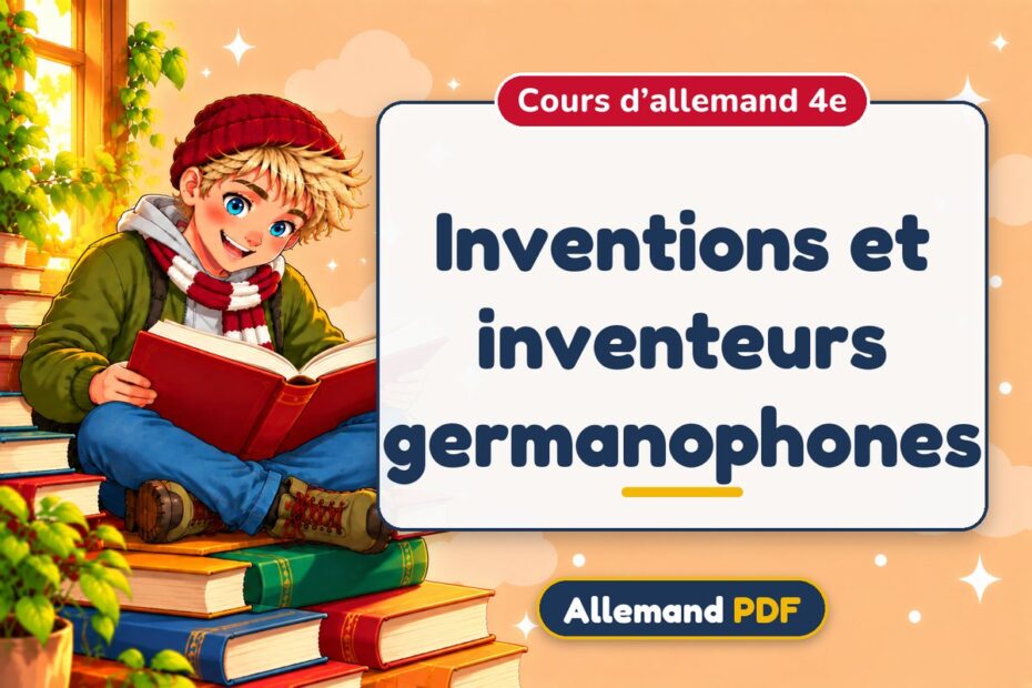 Inventions et inventeurs germanophones : cours d’allemand 4e, illustration Allemand PDF