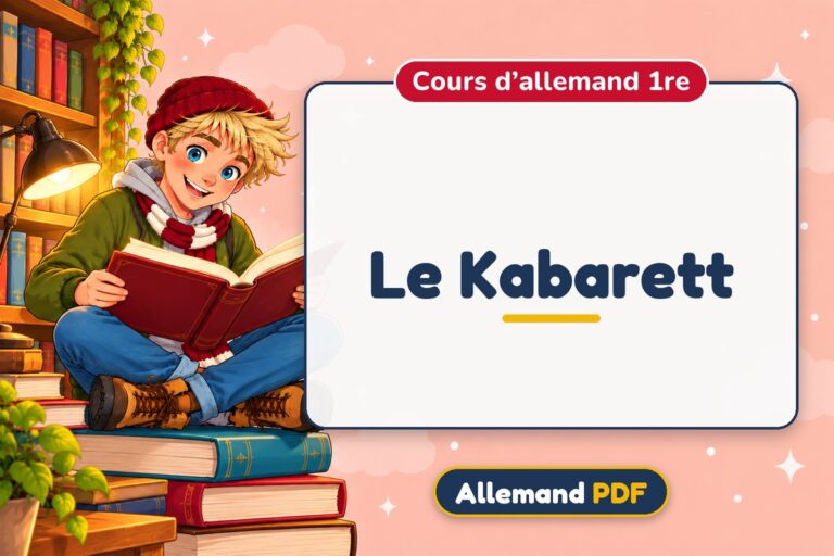 Le Kabarett : cours d’allemand 1re, illustration Allemand PDF