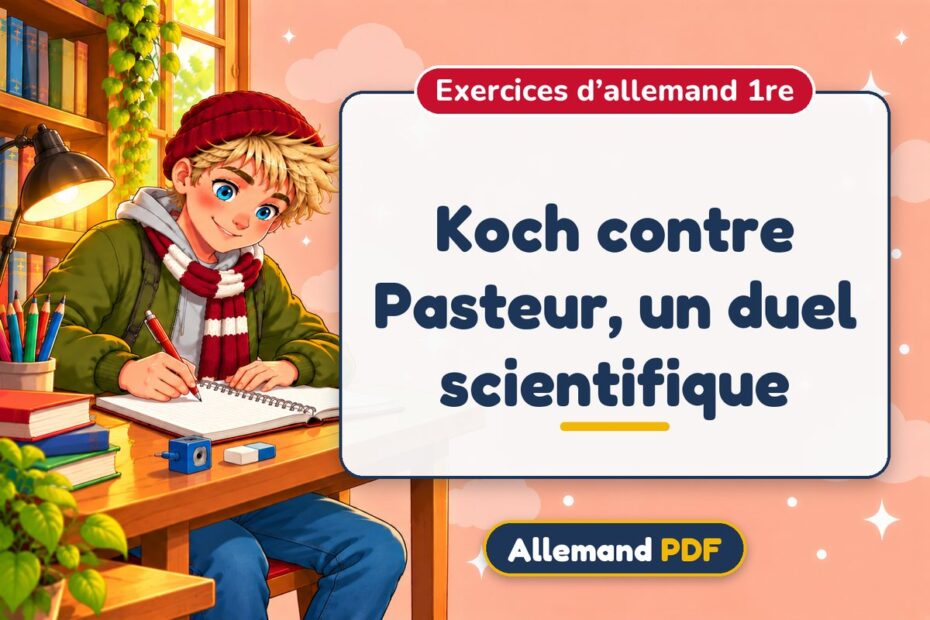 Koch contre Pasteur, un duel scientifique : exercices d’allemand 1re, illustration Allemand PDF