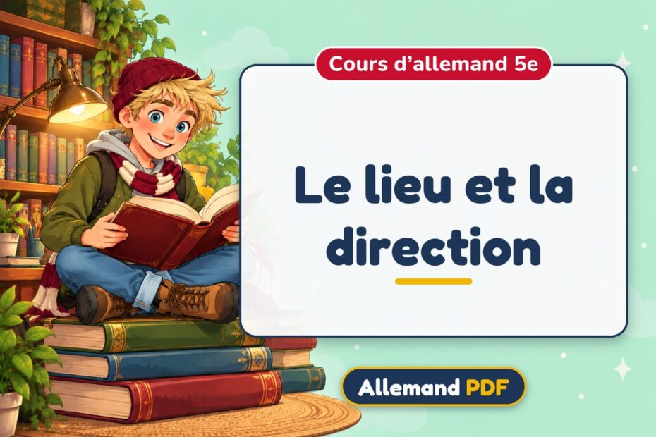 Le lieu et la direction : cours d’allemand 5e, illustration Allemand PDF