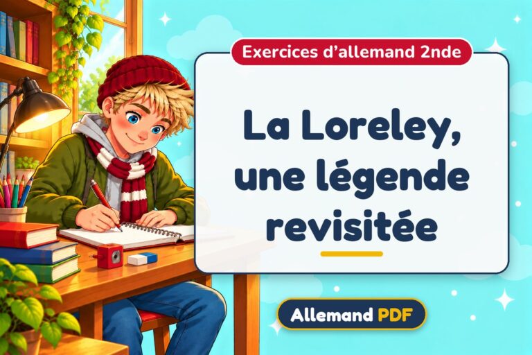 La Loreley, une légende revisitée : exercices d’allemand 2nde, illustration Allemand PDF