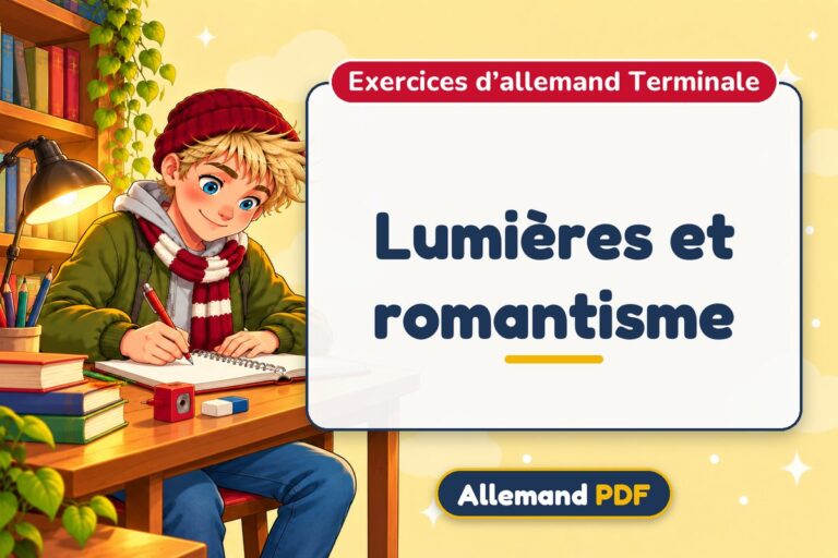 Lumières et romantisme : exercices d’allemand terminale, illustration Allemand PDF