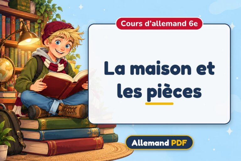 La maison et les pièces : cours d’allemand 6e, illustration Allemand PDF