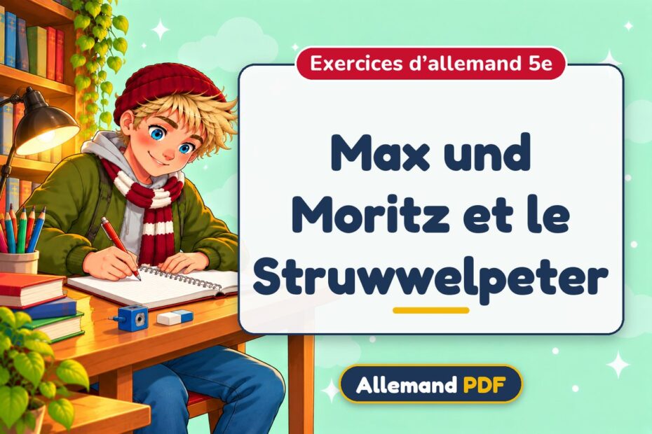 Max und Moritz et le Struwwelpeter : exercices d’allemand 5e, illustration Allemand PDF