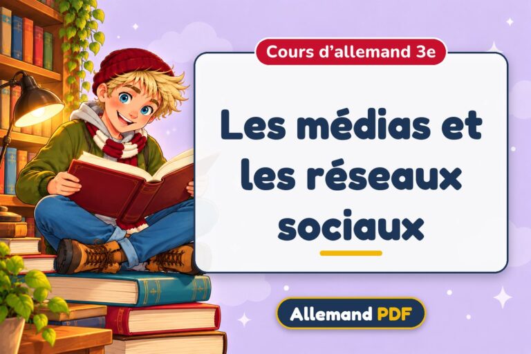 Les médias et les réseaux sociaux : cours d’allemand 3e, illustration Allemand PDF