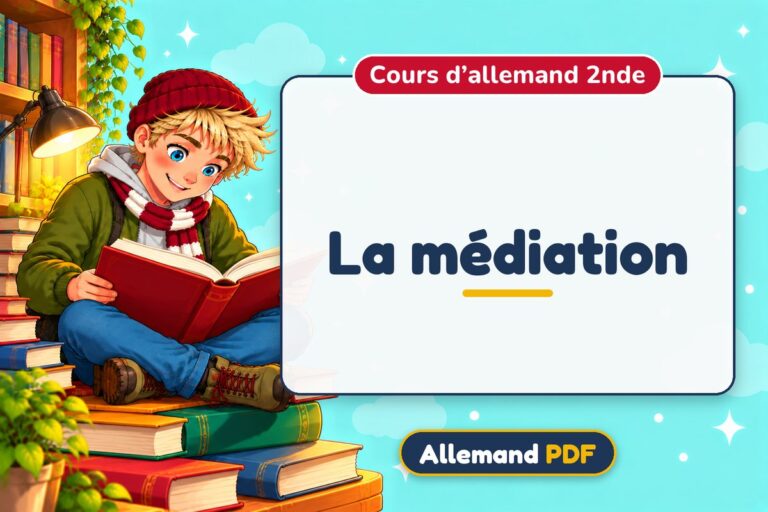 La médiation : cours d’allemand 2nde, illustration Allemand PDF