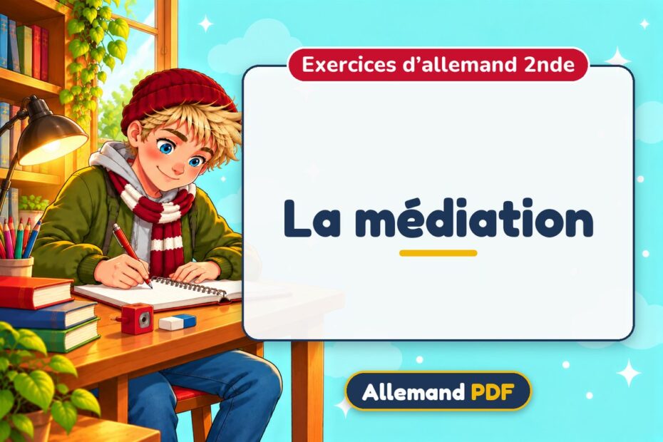 La médiation : exercices d’allemand 2nde, illustration Allemand PDF