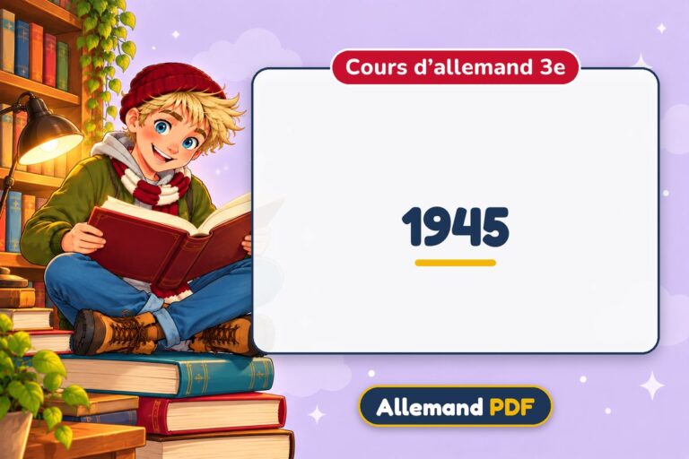 1945 : cours d’allemand 3e, illustration Allemand PDF