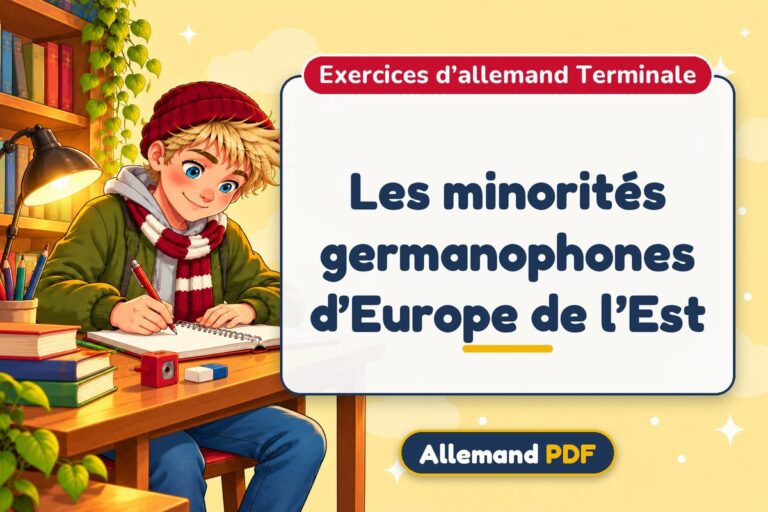 Les minorités germanophones d’Europe de l’Est : exercices d’allemand terminale, illustration Allemand PDF