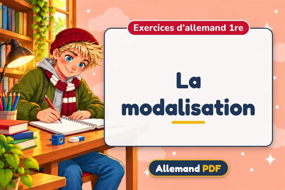 La modalisation : exercices d’allemand 1re, illustration Allemand PDF