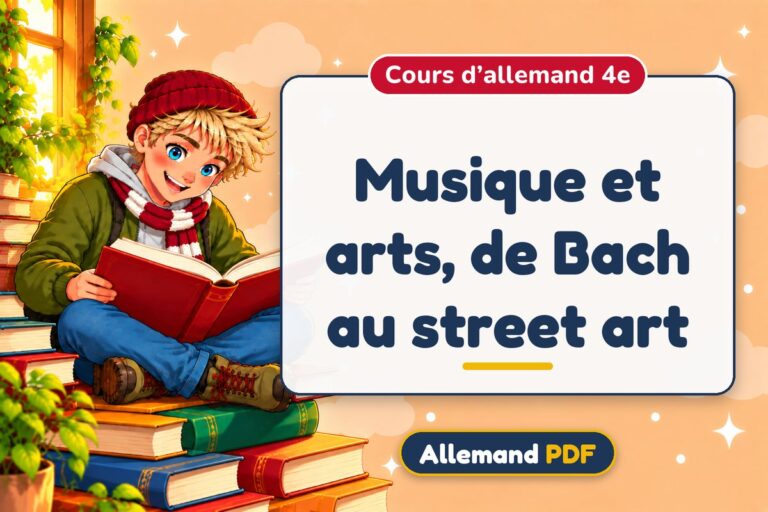 Musique et arts, de Bach au street art : cours d’allemand 4e, illustration Allemand PDF