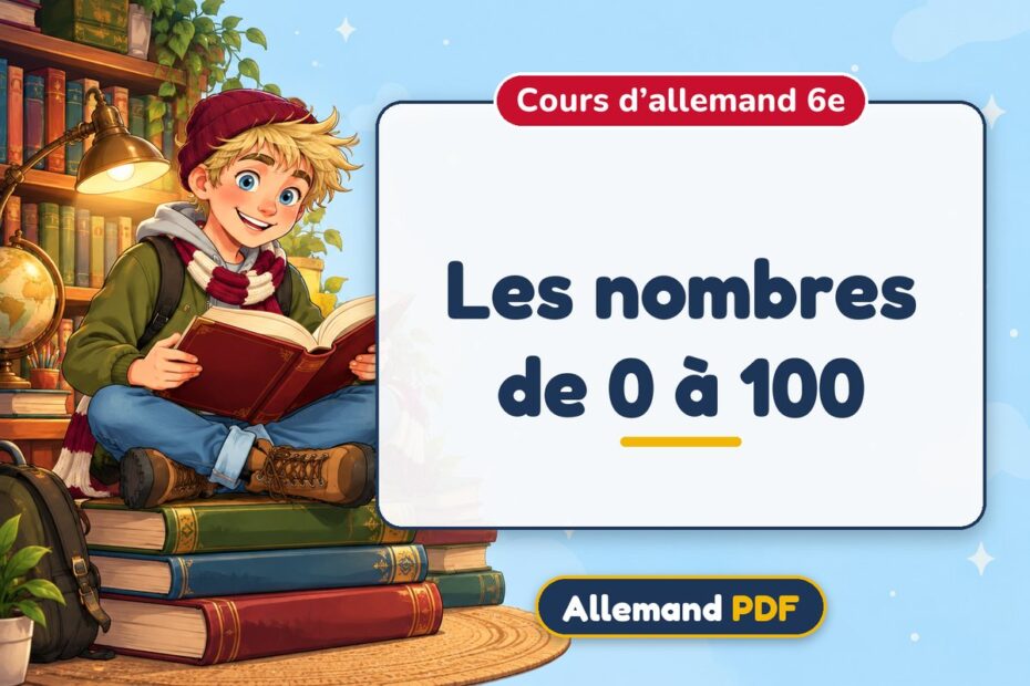 Les nombres de 0 à 100 : cours d’allemand 6e, illustration Allemand PDF