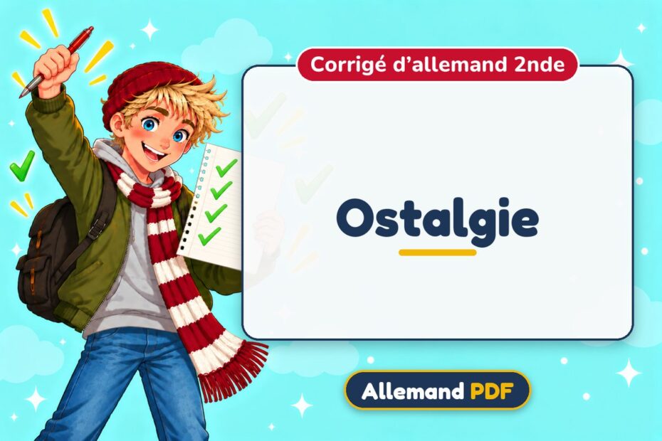 Ostalgie : corrigé d’allemand 2nde, illustration Allemand PDF