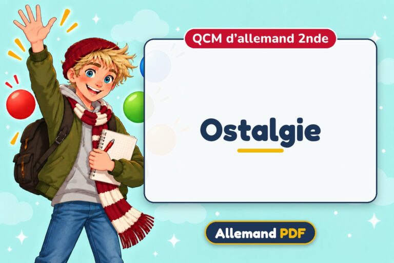 Ostalgie : QCM d’allemand 2nde, illustration Allemand PDF