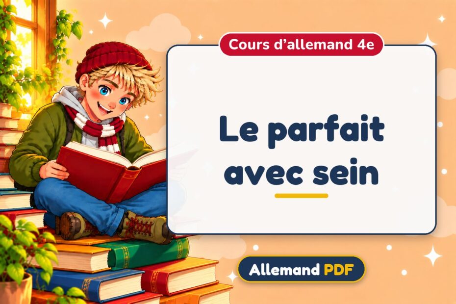 Le parfait avec sein : cours d’allemand 4e, illustration Allemand PDF