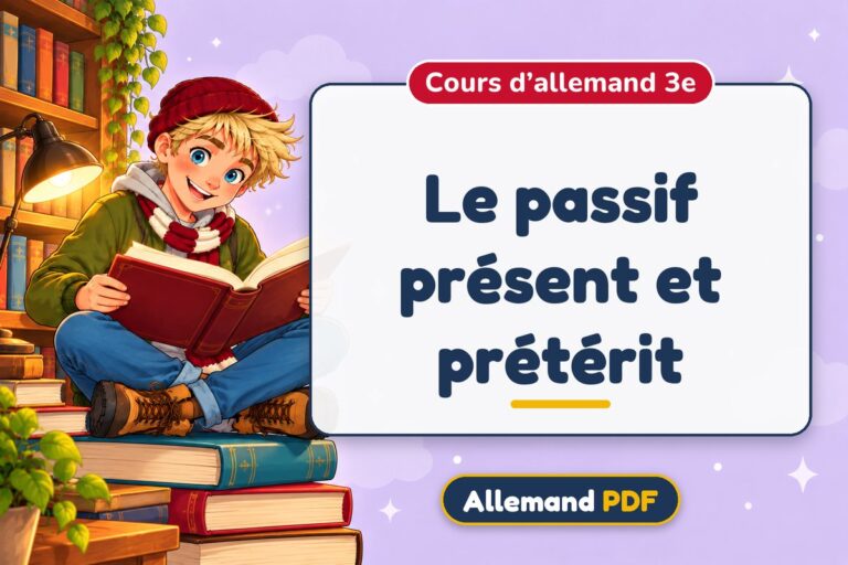 Le passif présent et prétérit : cours d’allemand 3e, illustration Allemand PDF