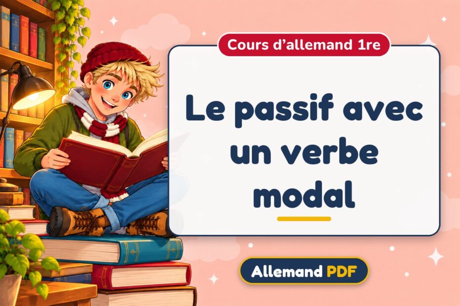 Le passif avec un verbe modal : cours d’allemand 1re, illustration Allemand PDF