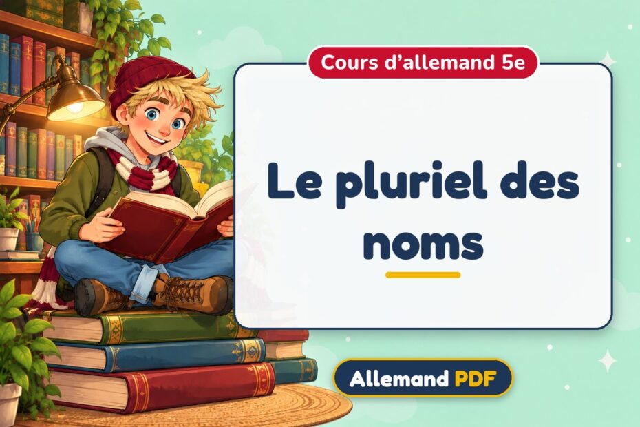 Le pluriel des noms : cours d’allemand 5e, illustration Allemand PDF