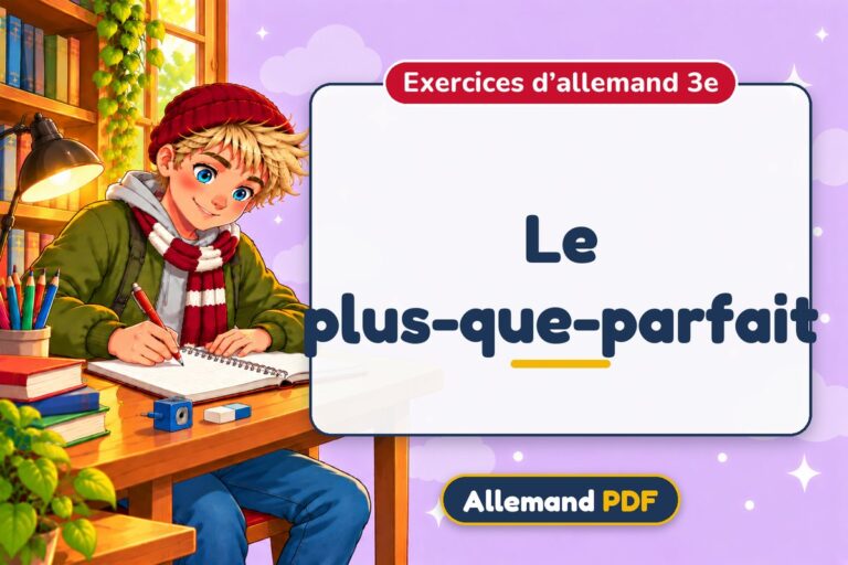 Le plus-que-parfait : exercices d’allemand 3e, illustration Allemand PDF