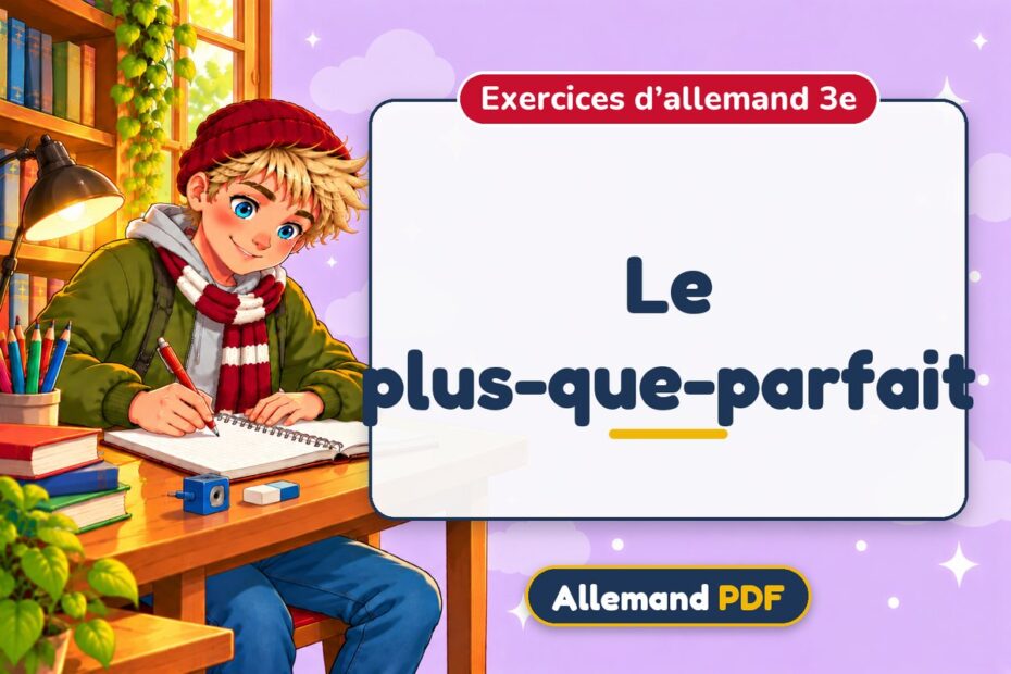 Le plus-que-parfait : exercices d’allemand 3e, illustration Allemand PDF