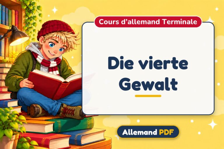 Die vierte Gewalt : cours d’allemand terminale, illustration Allemand PDF