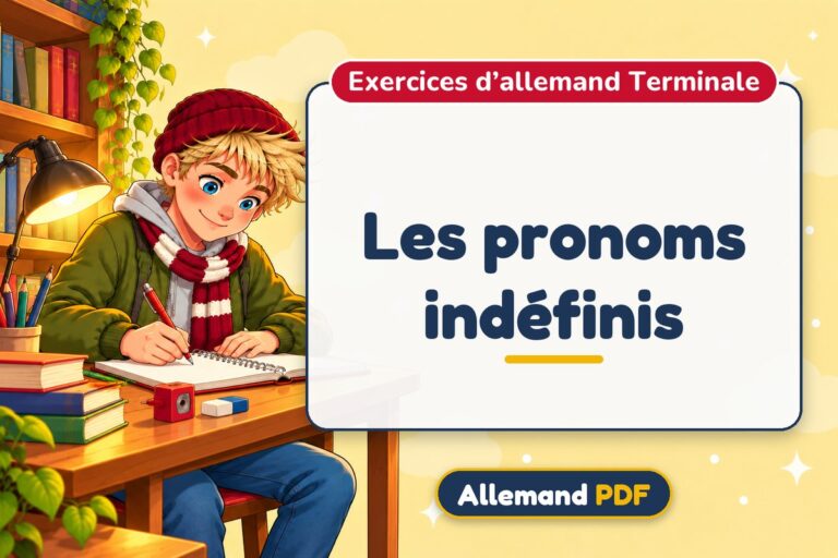 Les pronoms indéfinis : exercices d’allemand terminale, illustration Allemand PDF