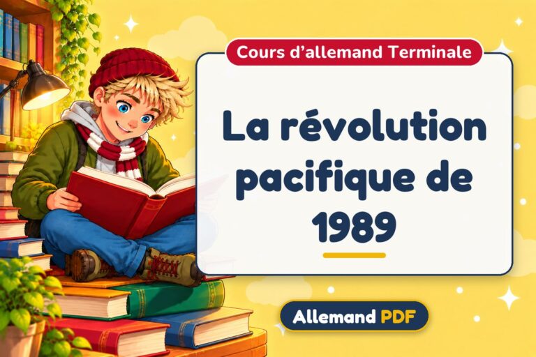 La révolution pacifique de 1989 : cours d’allemand terminale, illustration Allemand PDF
