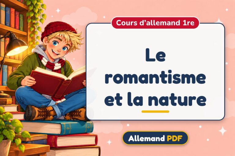 Le romantisme et la nature : cours d’allemand 1re, illustration Allemand PDF