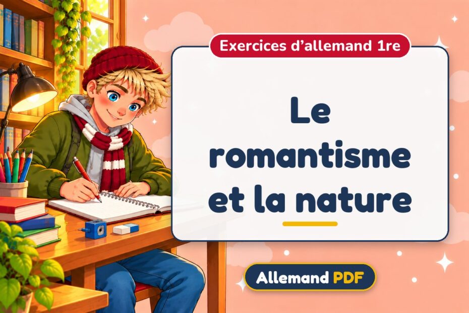 Le romantisme et la nature : exercices d’allemand 1re, illustration Allemand PDF