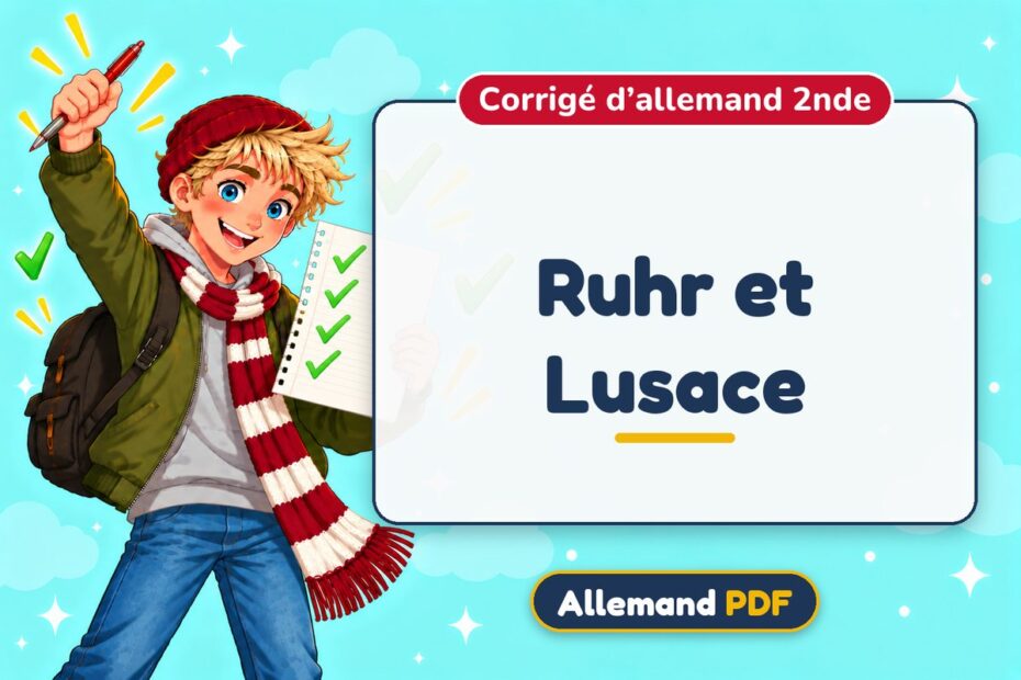 Ruhr et Lusace : corrigé d’allemand 2nde, illustration Allemand PDF