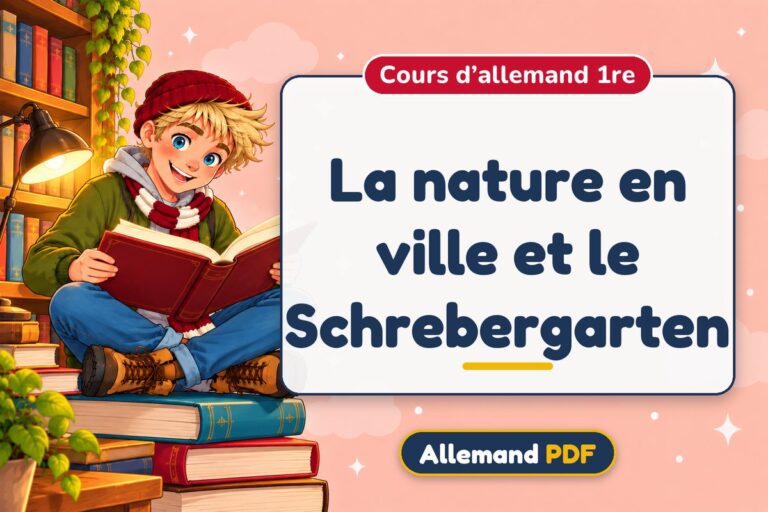 La nature en ville et le Schrebergarten : cours d’allemand 1re, illustration Allemand PDF