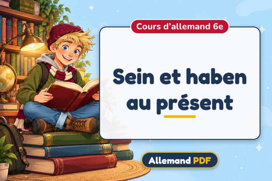 Sein et haben au présent : cours d’allemand 6e, illustration Allemand PDF