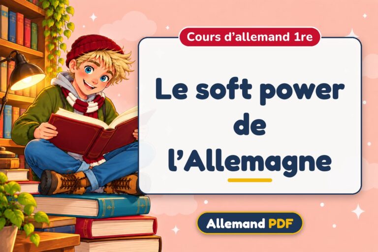 Le soft power de l’Allemagne : cours d’allemand 1re, illustration Allemand PDF