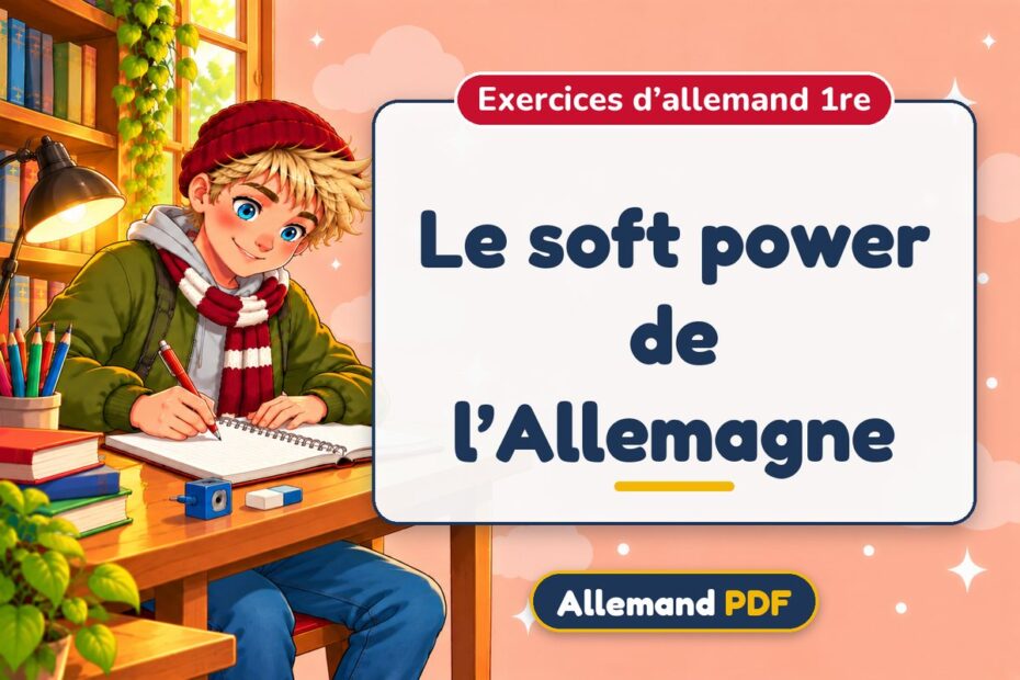 Le soft power de l’Allemagne : exercices d’allemand 1re, illustration Allemand PDF