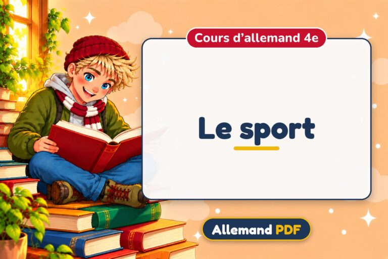 Le sport : cours d’allemand 4e, illustration Allemand PDF