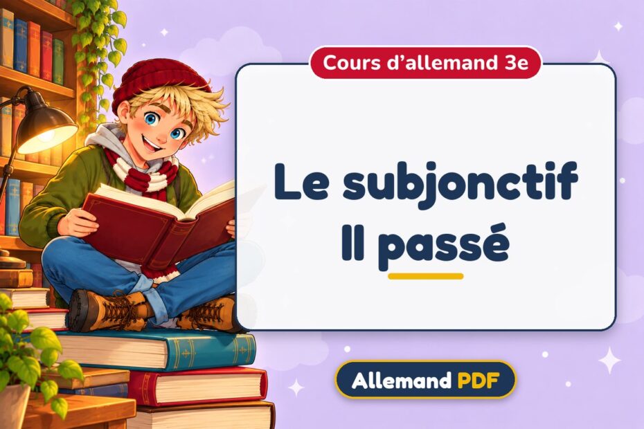 Le subjonctif II passé : cours d’allemand 3e, illustration Allemand PDF