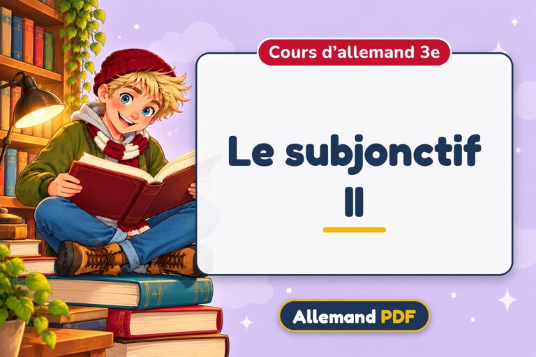 Le subjonctif II : cours d’allemand 3e, illustration Allemand PDF